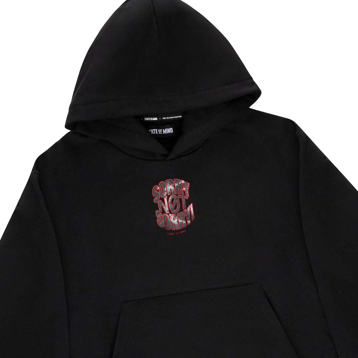 "SORRY NOT SORRY" Hoodie Black