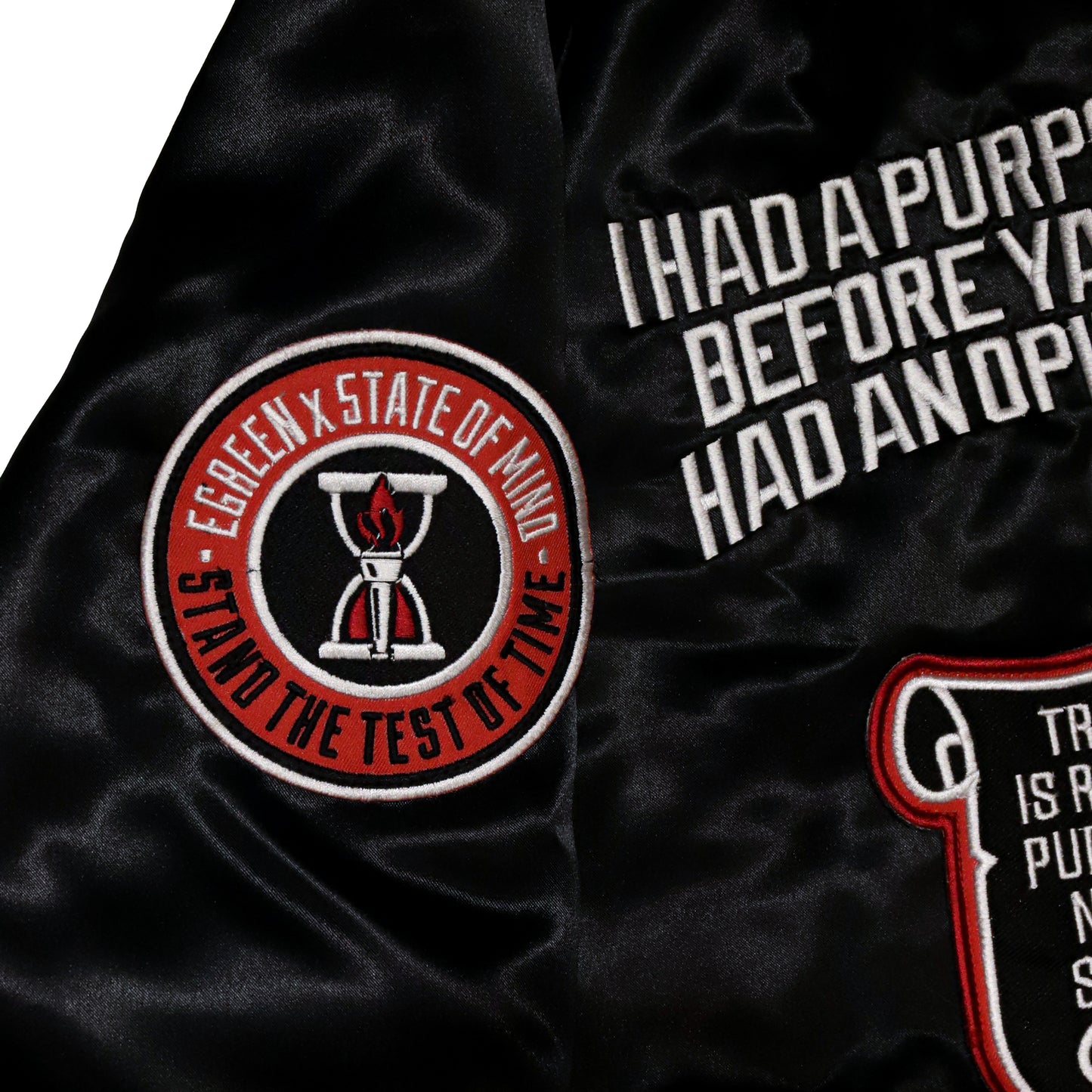 "5OM x ICELF" Bomber Jacket Nera