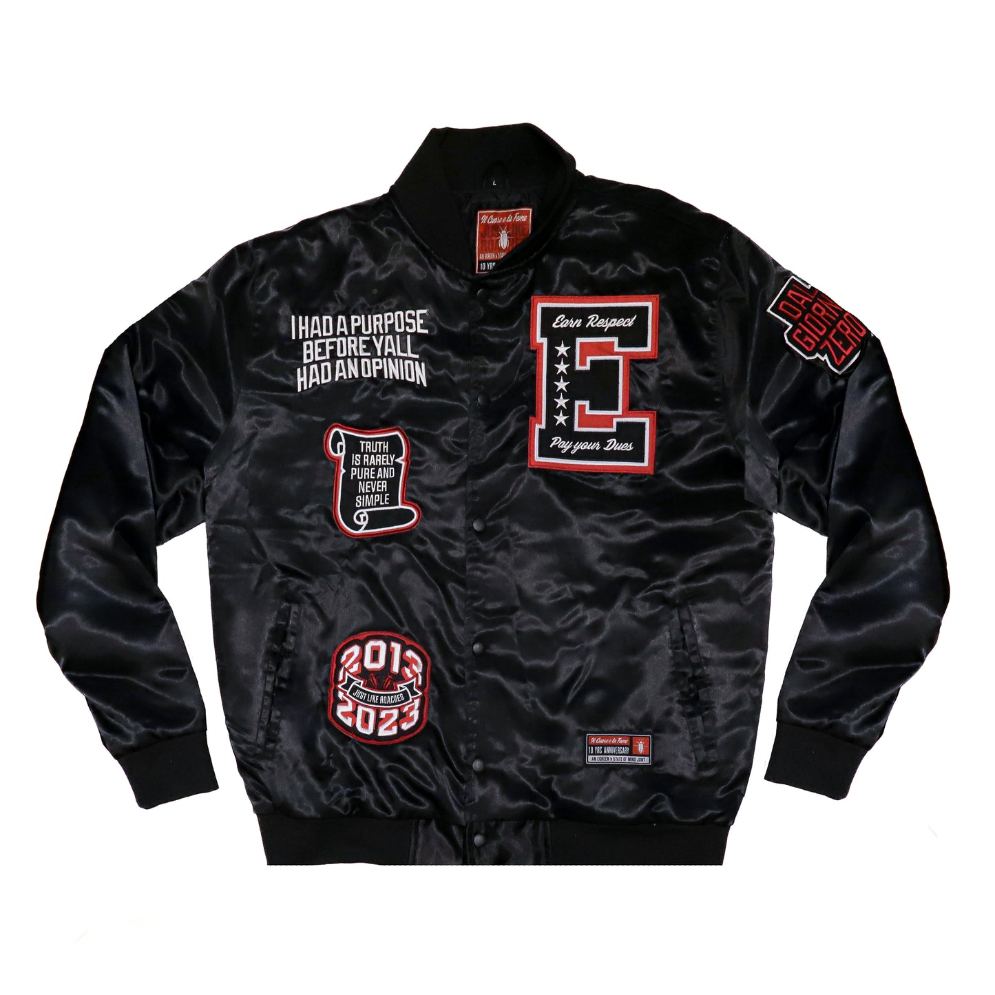"5OM x ICELF" Bomber Jacket Nera