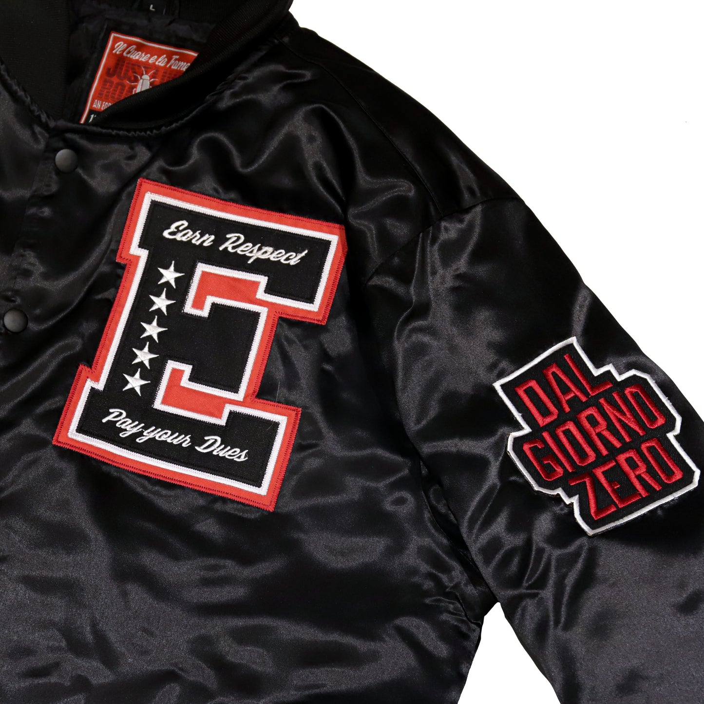 "5OM x ICELF" Bomber Jacket Nera