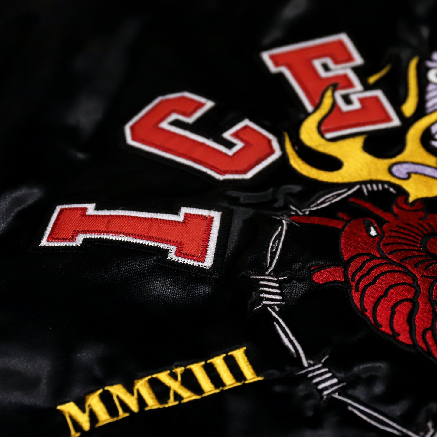 "5OM x ICELF" Bomber Jacket Nera