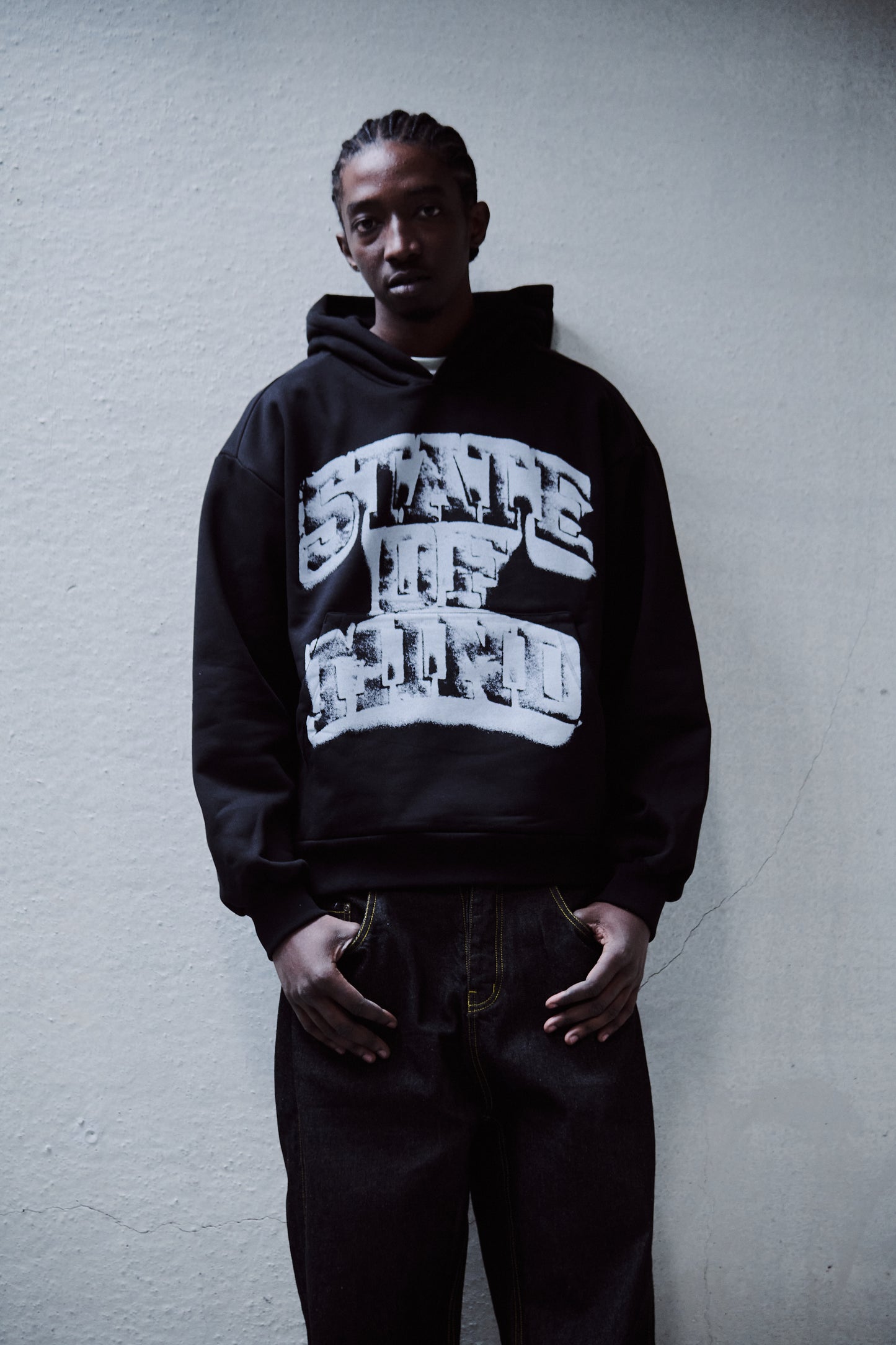 "CRACK COLLEGE" Hoodie Black