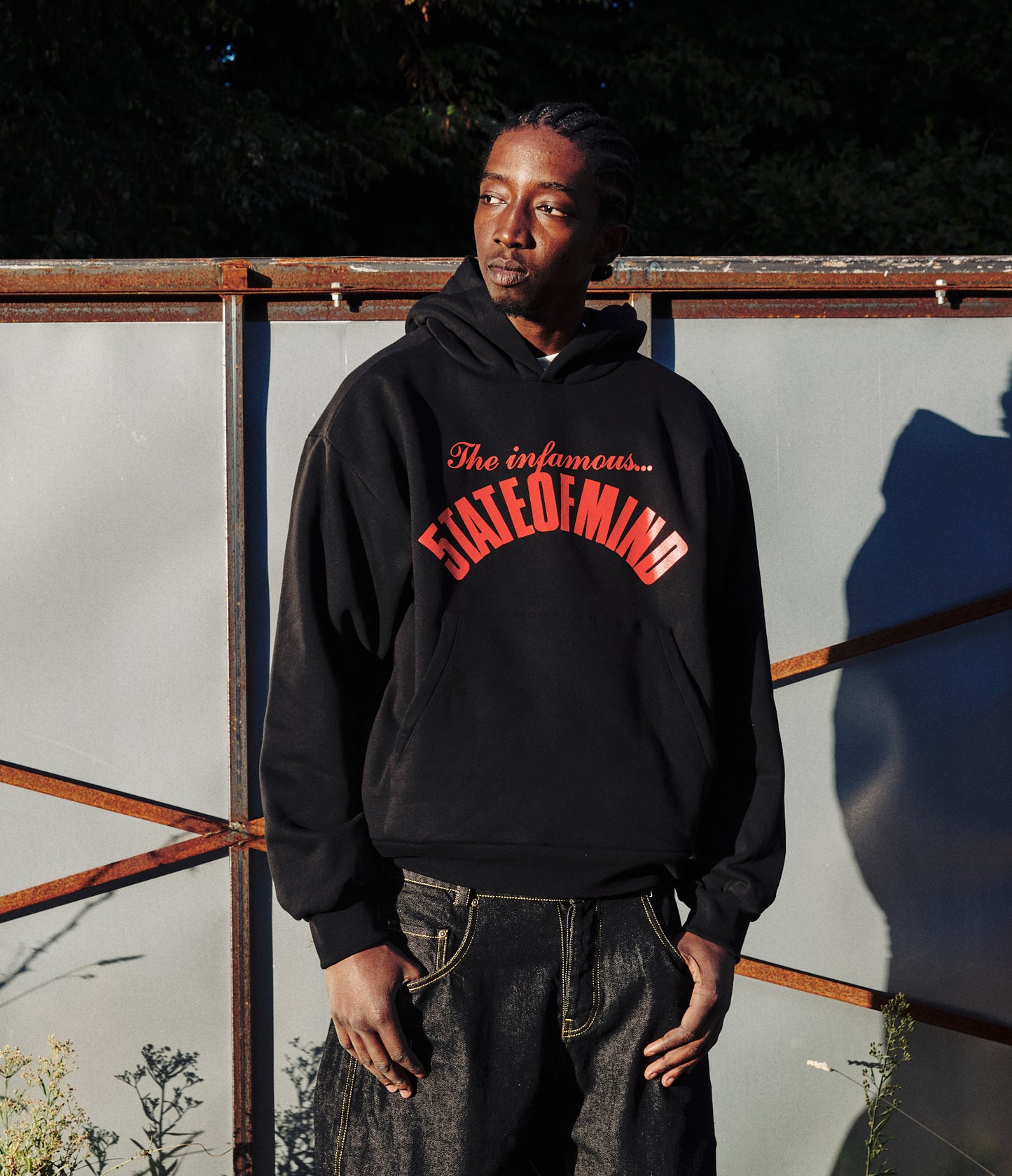 "INFAMOUS 5OM" Hoodie Black