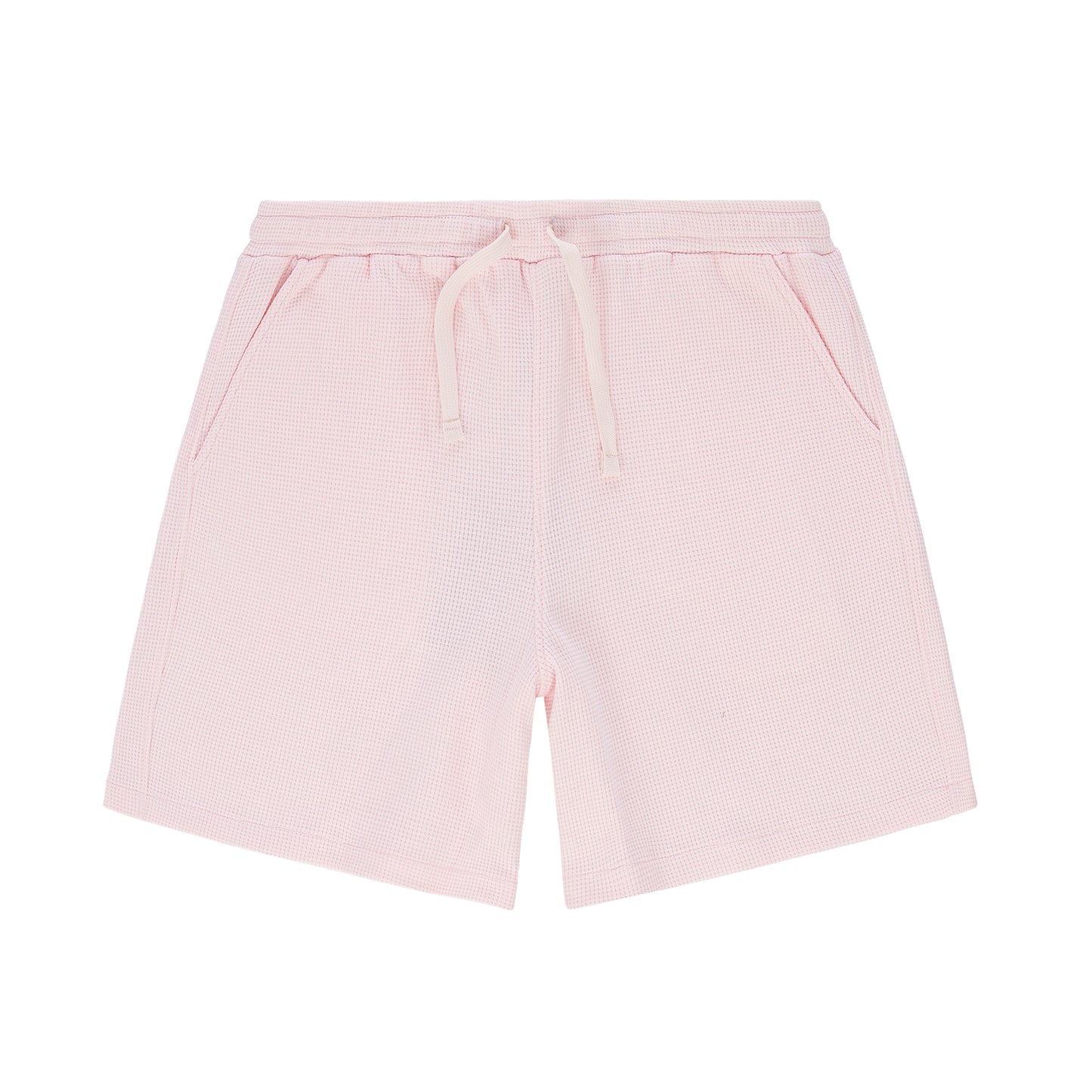 "CAR RENTAL" Waffle Shorts Pink