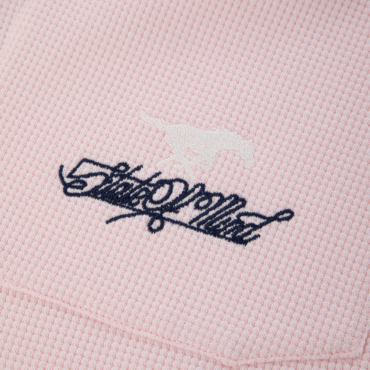 "CAR RENTAL" Waffle Shorts Pink