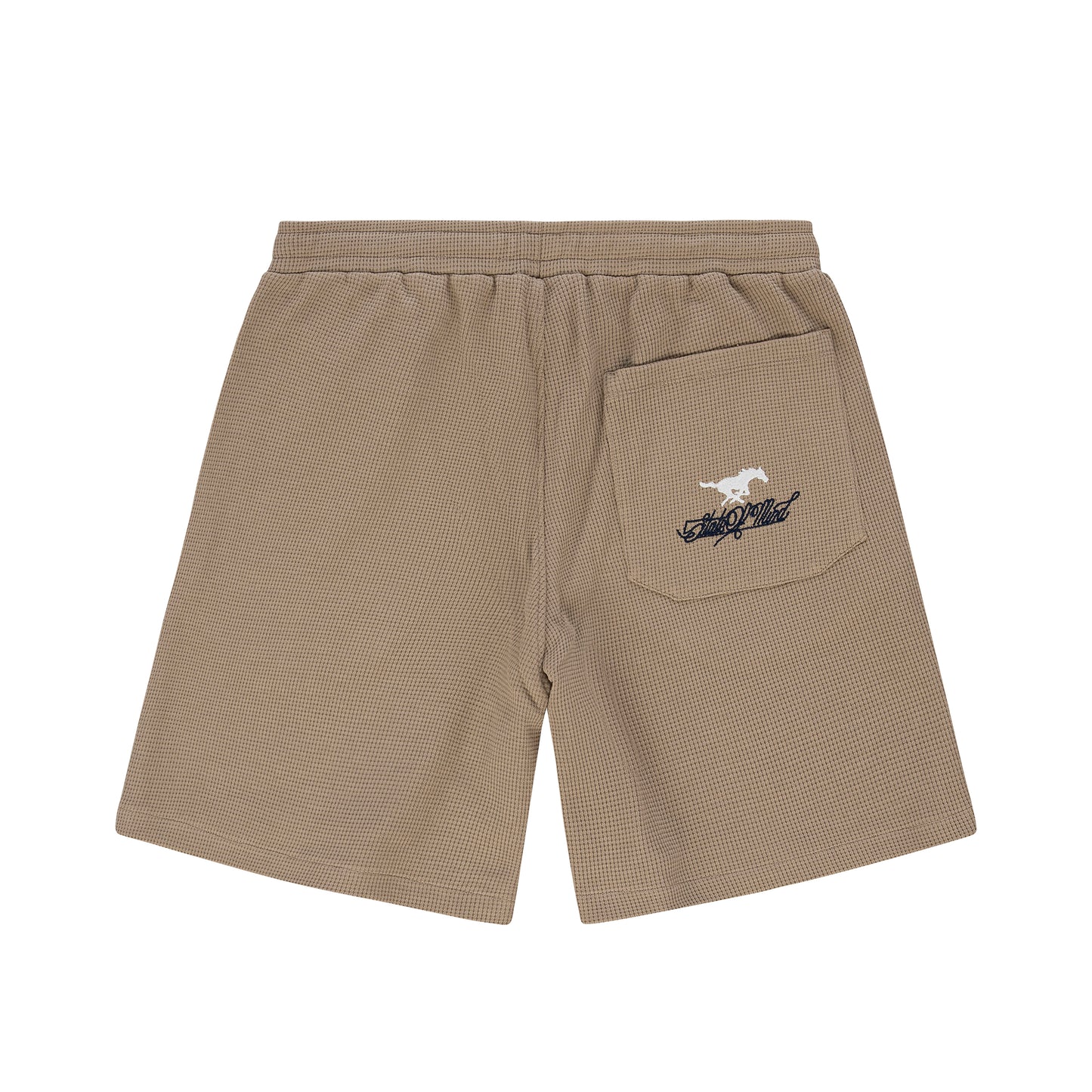 "CAR RENTAL" Waffle Shorts Sand