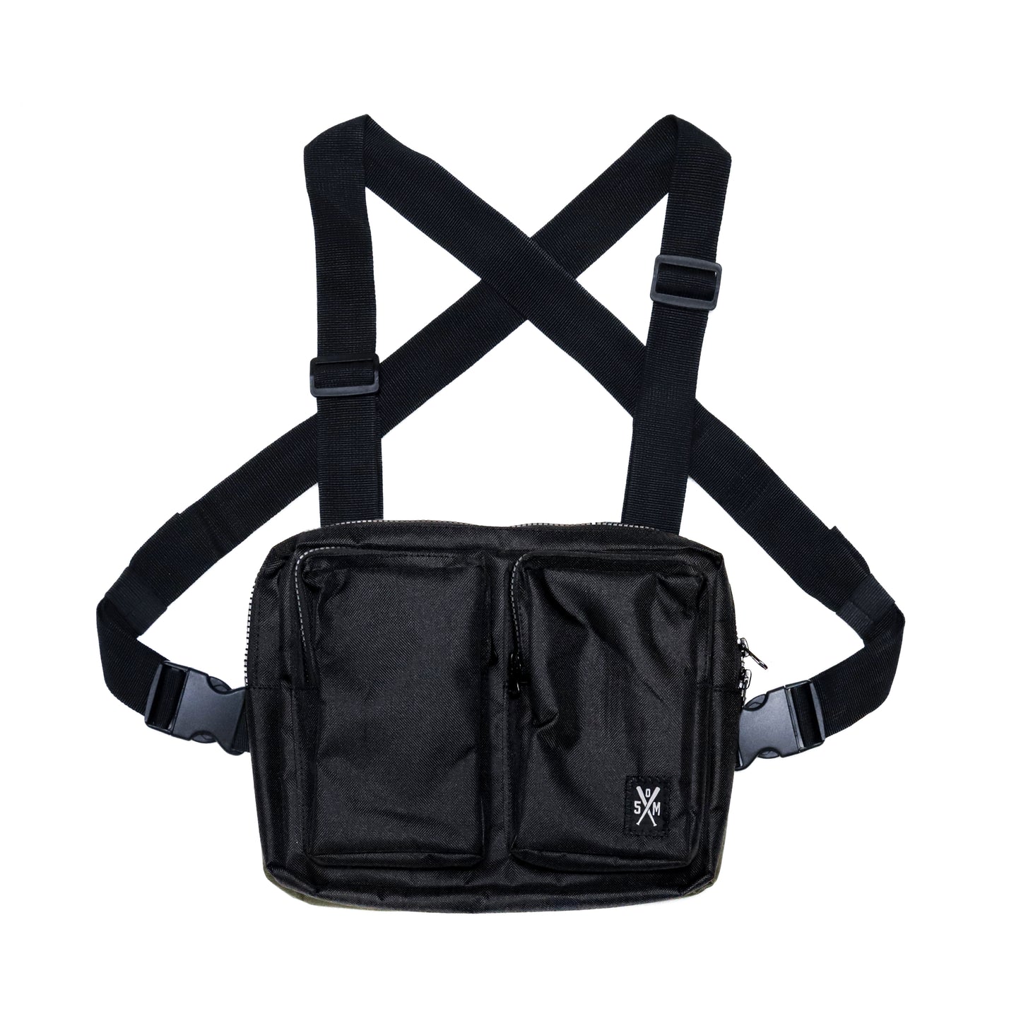 " RETROFUTURE CARGO " Chest Bag Black