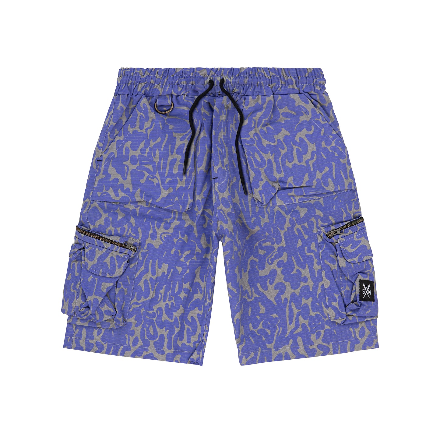 "RETROFUTURE CARGO" Cargo Short Ripstop Denim Camo