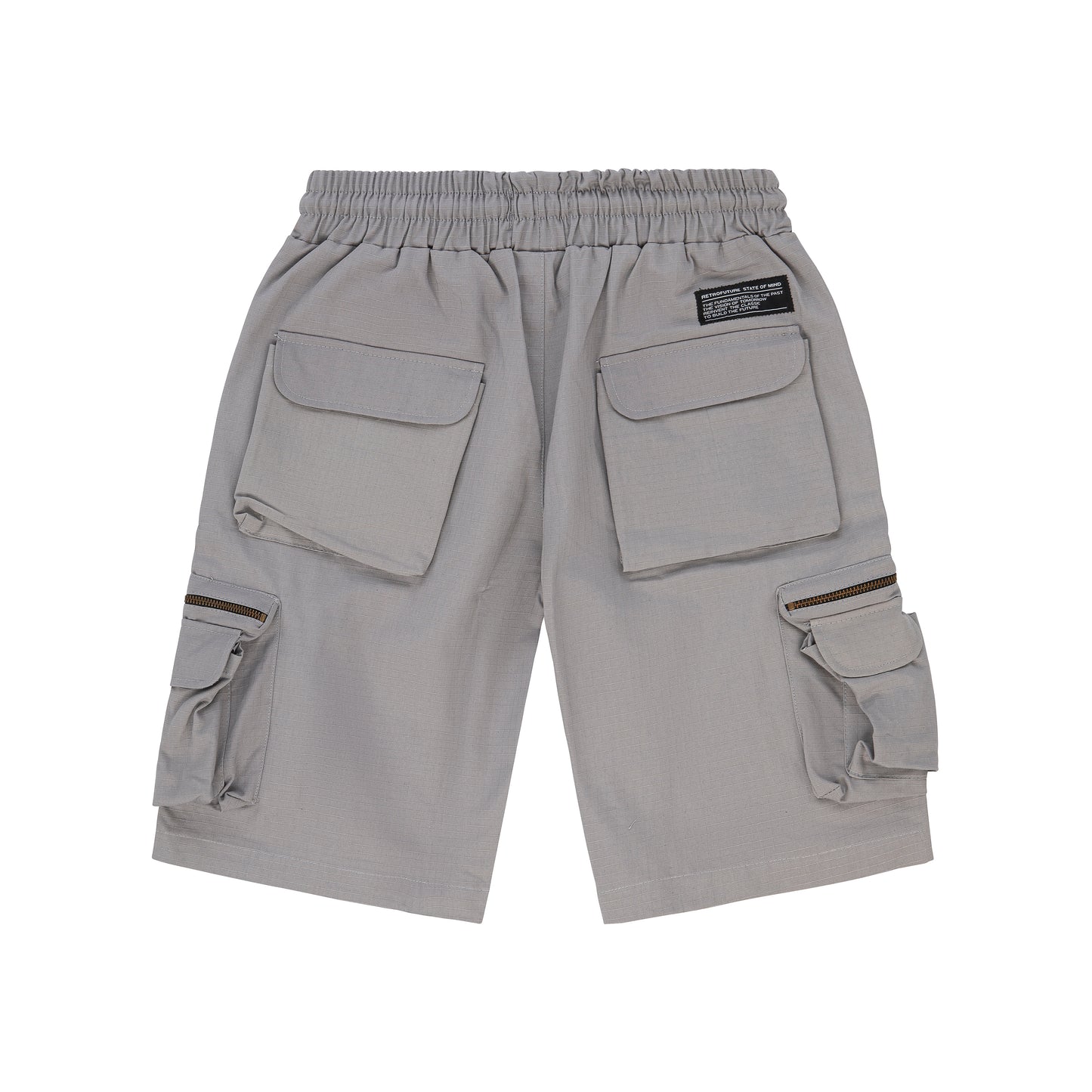 "RETROFUTURE CARGO" Ripstop Cargo Short Iron