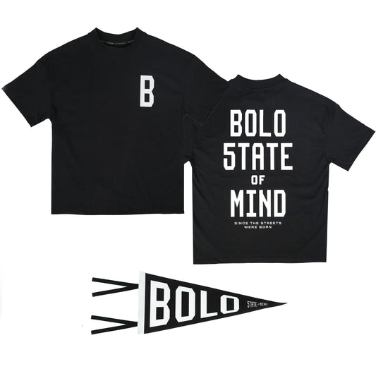 "BOLO 5TATE OF MIND" T-Shirt black Bundle