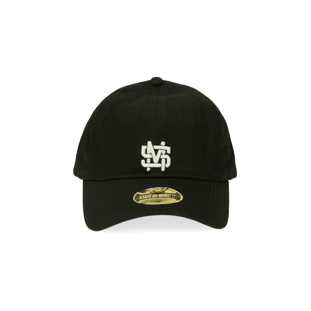 " MONOGRAM " Curved Cap Black