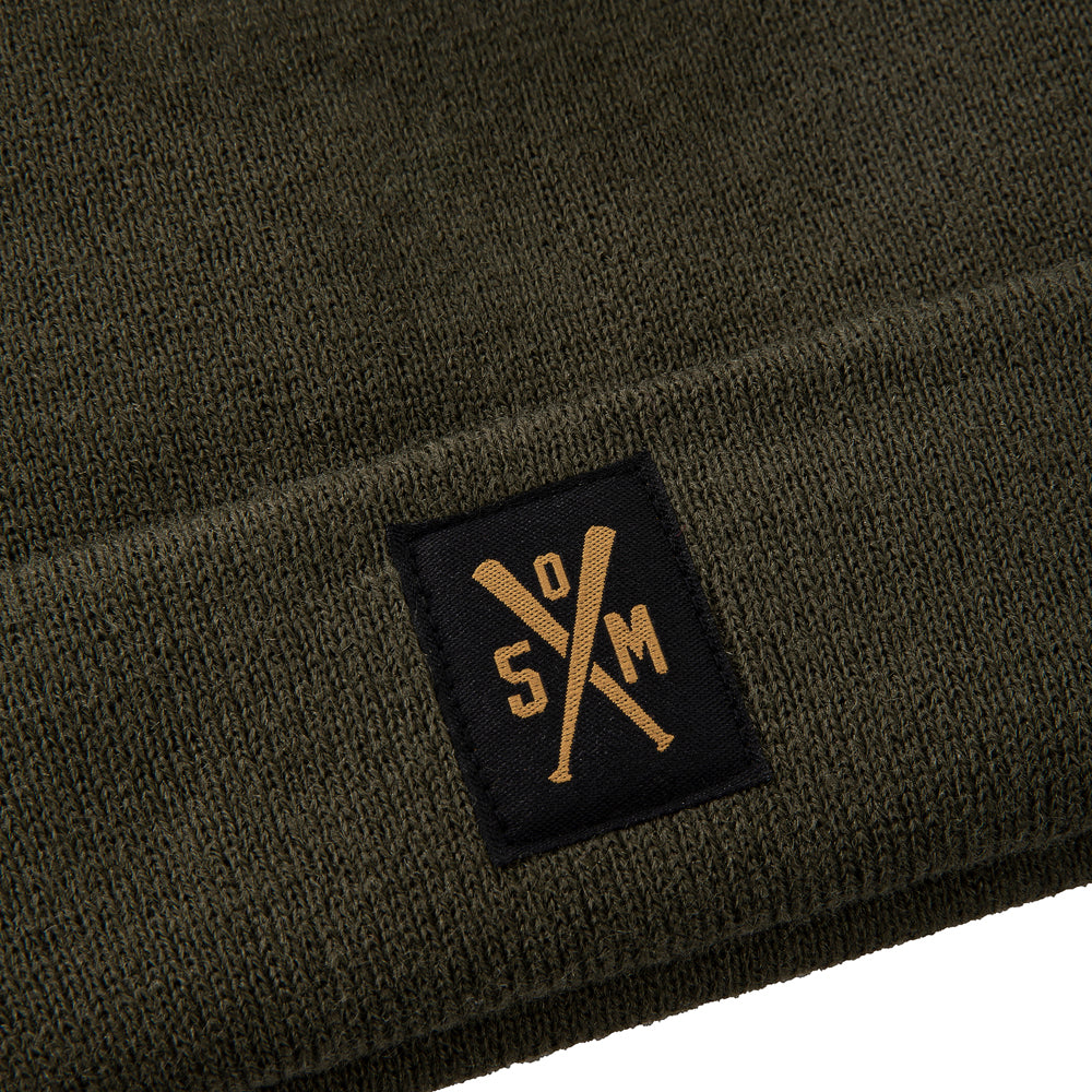 " RETROFUTURE BASIC " Beanie Military Green