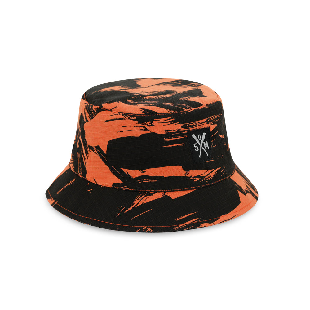 " RETROFUTURE BASIC " Bucket Hat Orange Camo