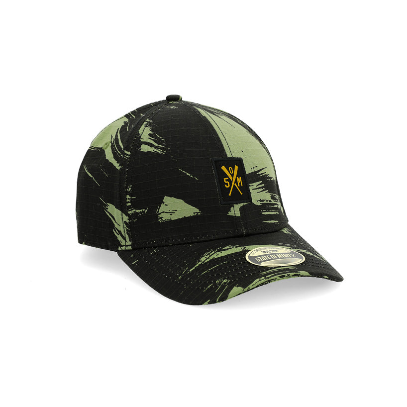 " RETROFUTURE BASIC " Curved Visor Cap Military Camo