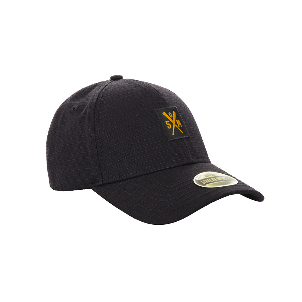 " RETROFUTURE BASIC " Curved Visor Cap Black