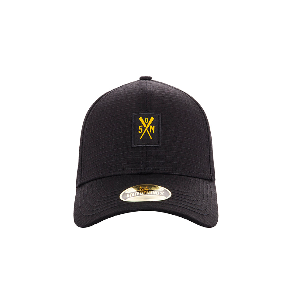 " RETROFUTURE BASIC " Curved Visor Cap Black