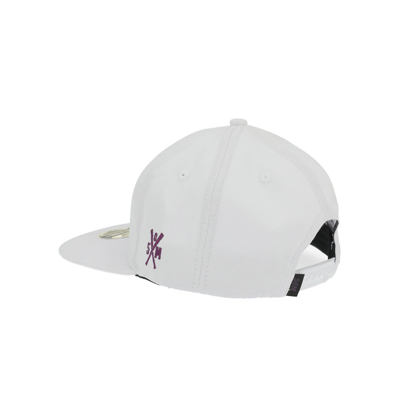 " 5OM BALLER " Snapback Cap White
