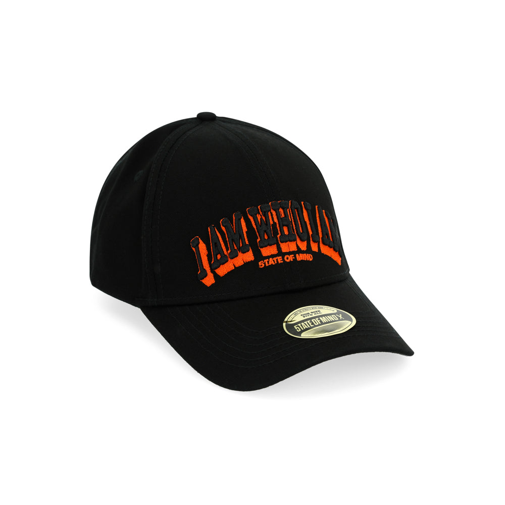 " I AM WHO I AM " Curved Visor Cap Black