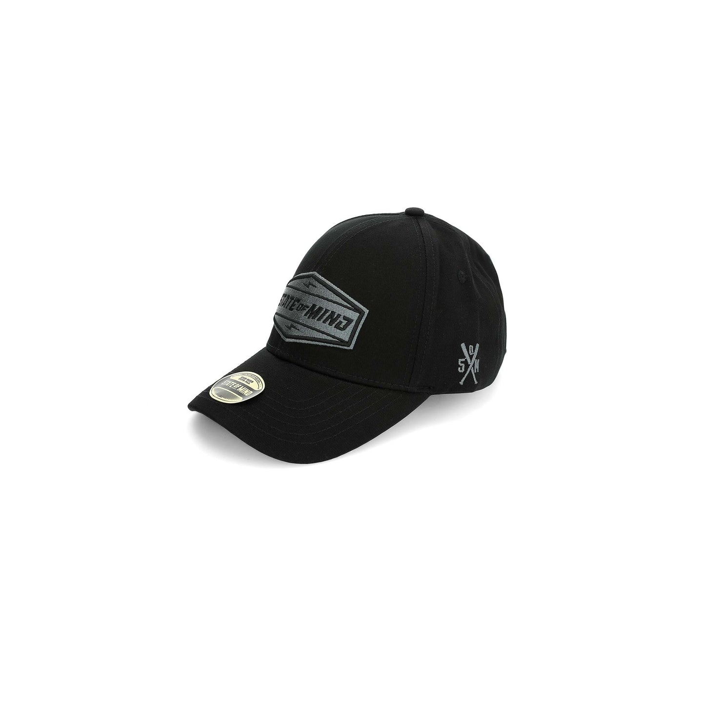 "5OM RACING" Curved Visor Cap Black