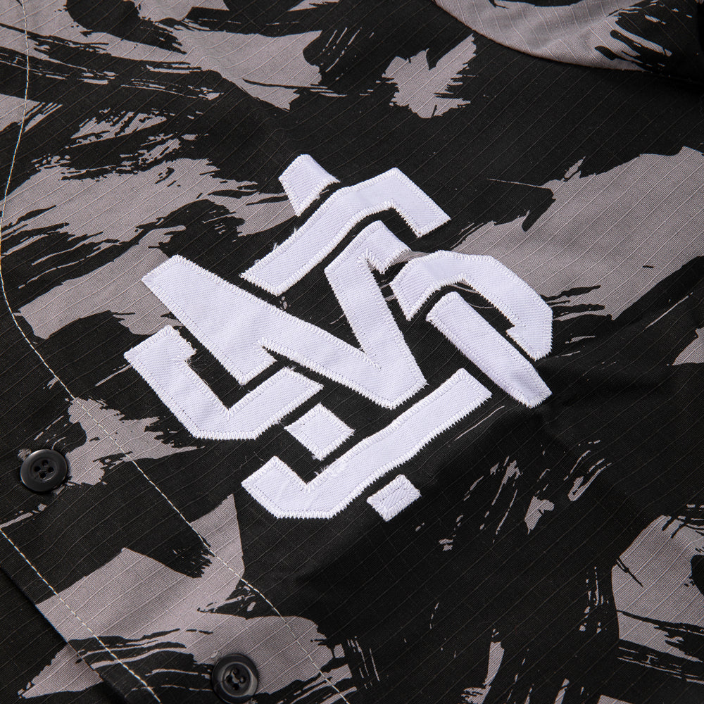 " MONOGRAM " Baseball Jersey Black/Camo