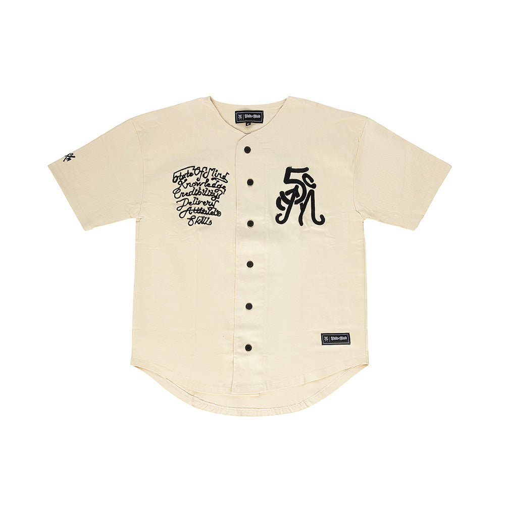 "STREET'S DISCIPLES" Baseball Shirt Milk