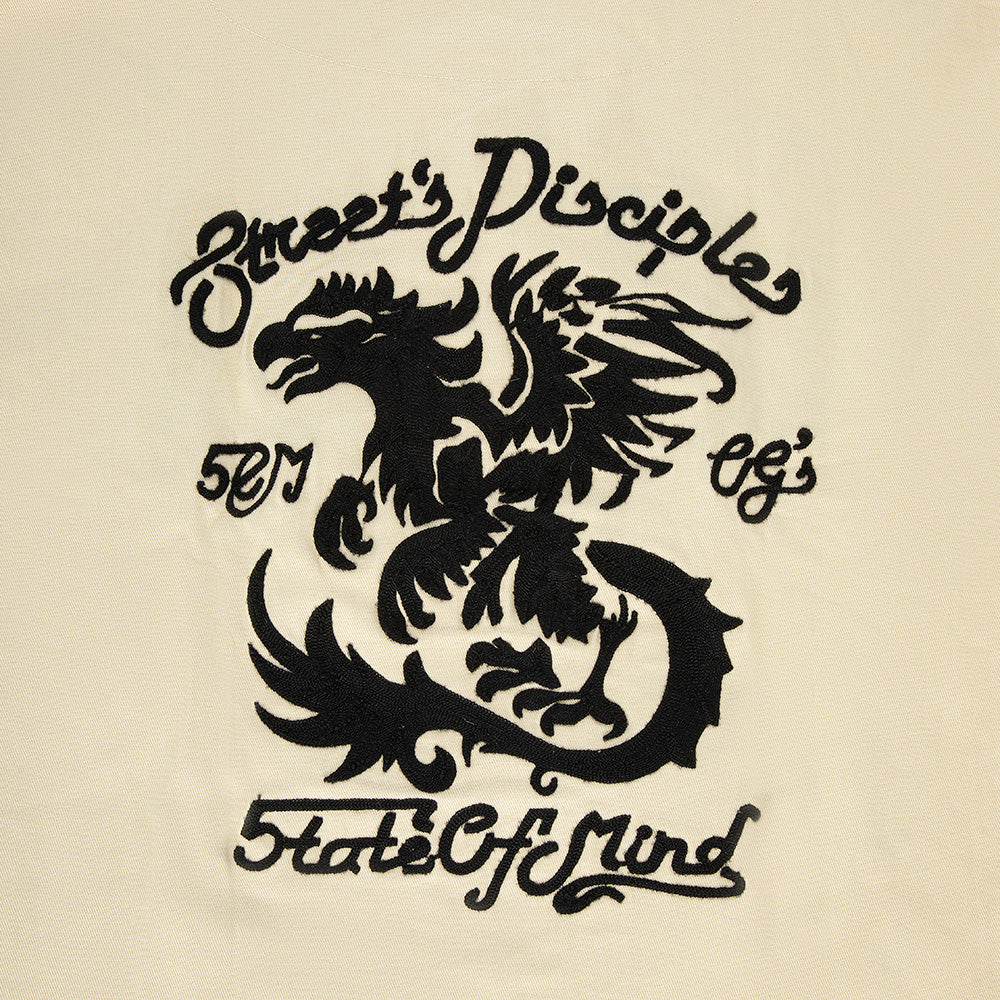 "STREET'S DISCIPLES" Baseball Shirt Milk