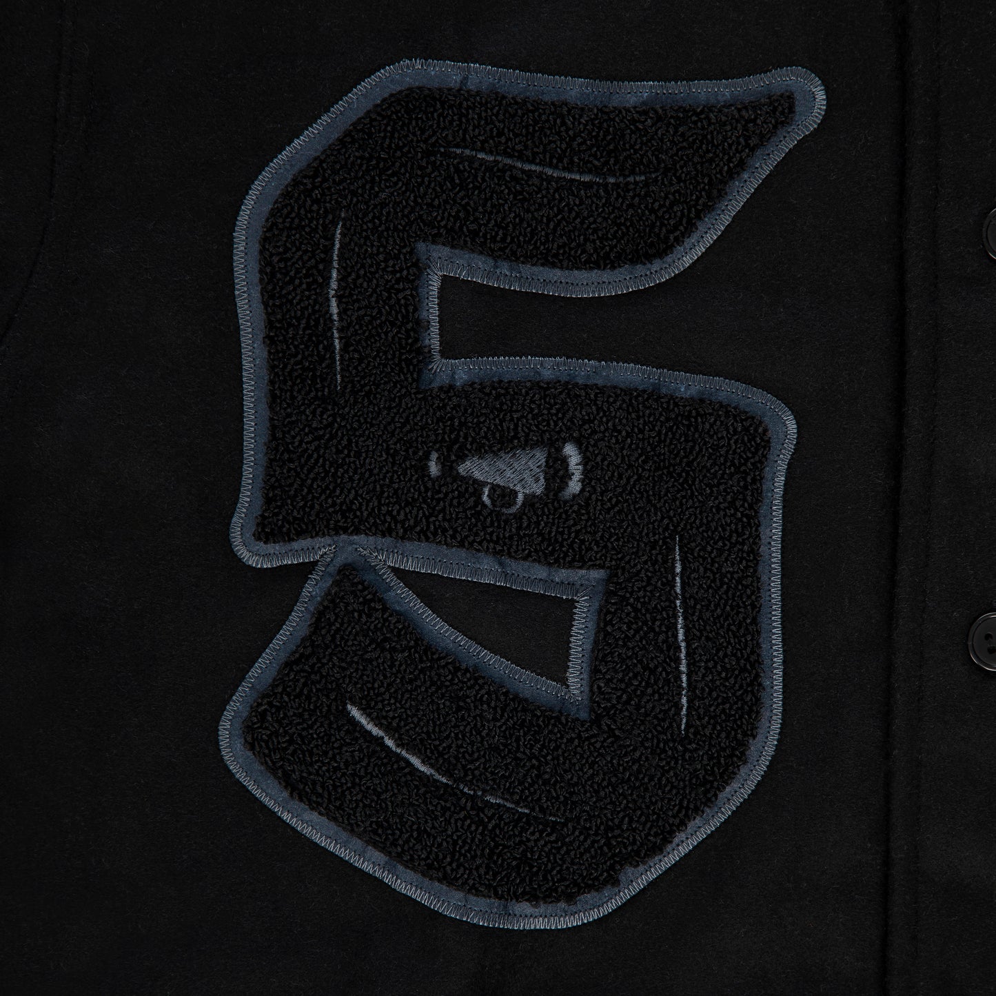 "LONE WOLVES" Baseball Jersey Black