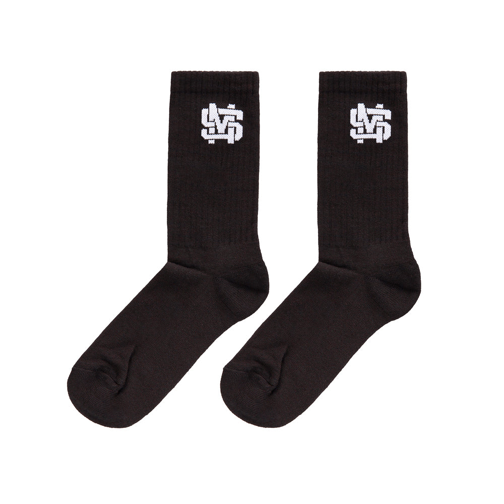 " MONOGRAM " Socks Black