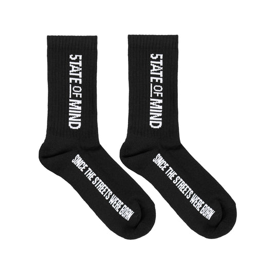" BOX LOGO " Socks Black