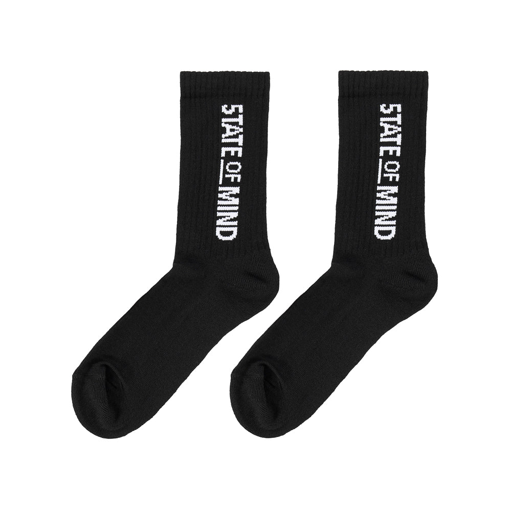 " BOX LOGO " Socks Black
