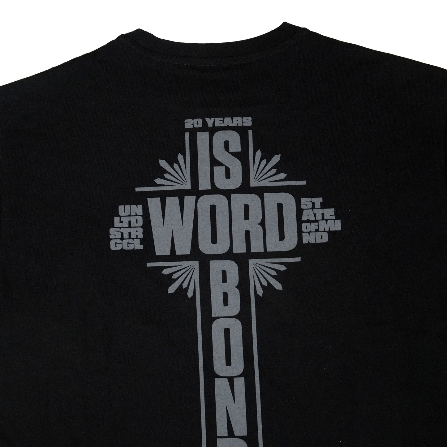 " 5OM x UNLIMITED STRUGGLE " T-Shirt Black
