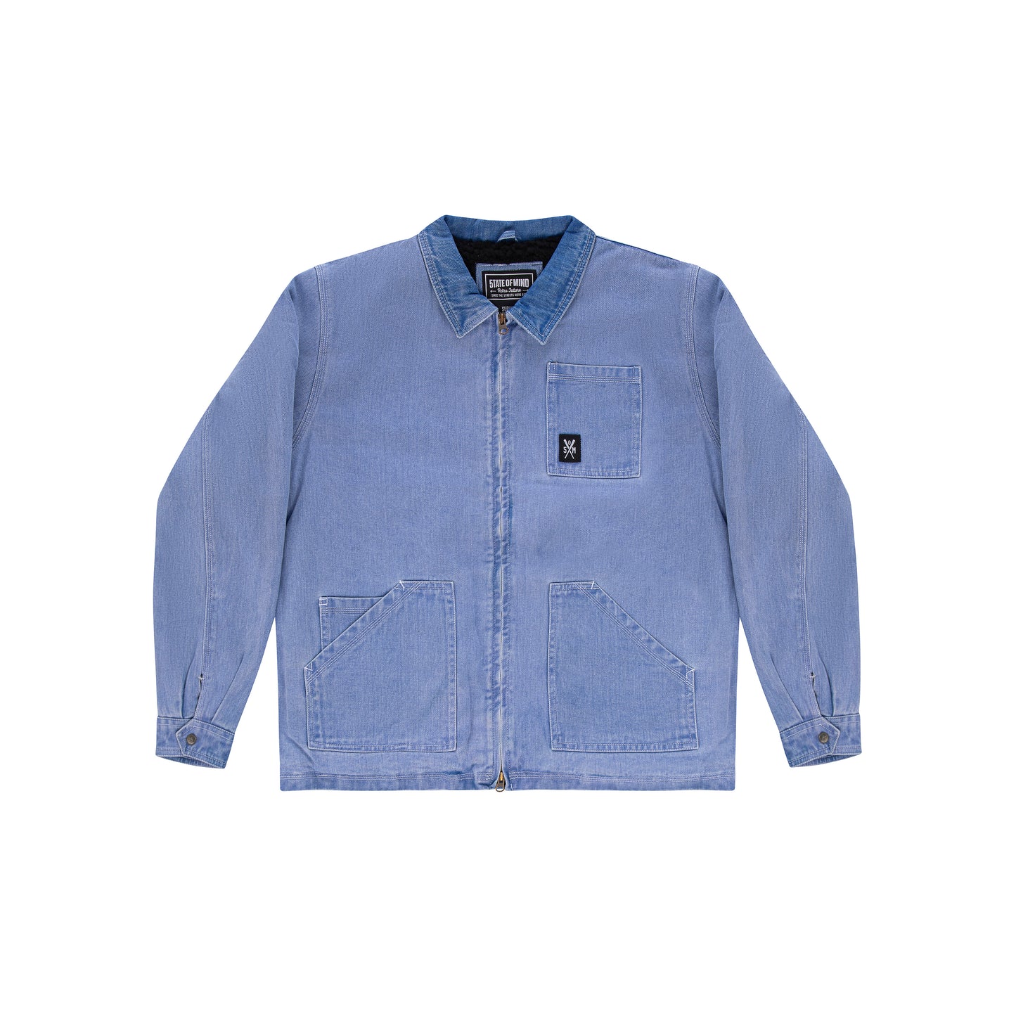 "RETROFUTURE" Worker Jacket Denim/Sherpa