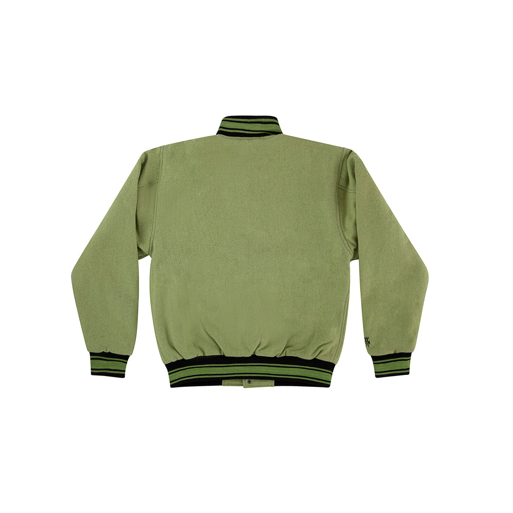 " MONOGRAM " Varsity Jacket Military Green
