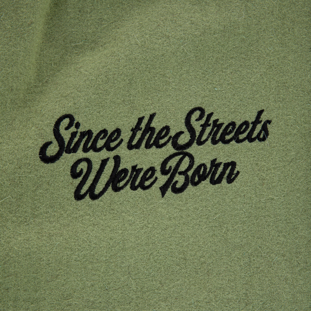 " MONOGRAM " Varsity Jacket Military Green
