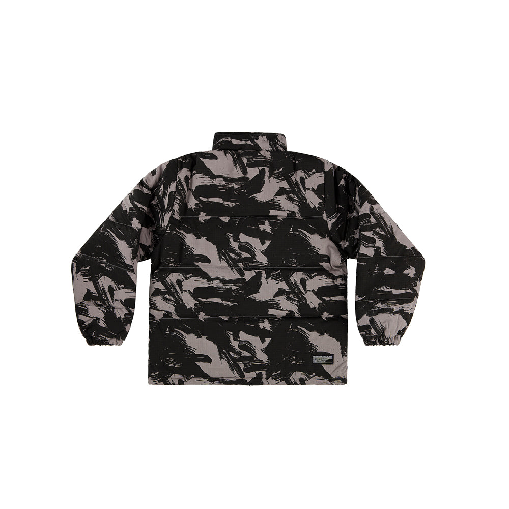 " RETROFUTURE BASIC " Puffer Jacket Black/Camo