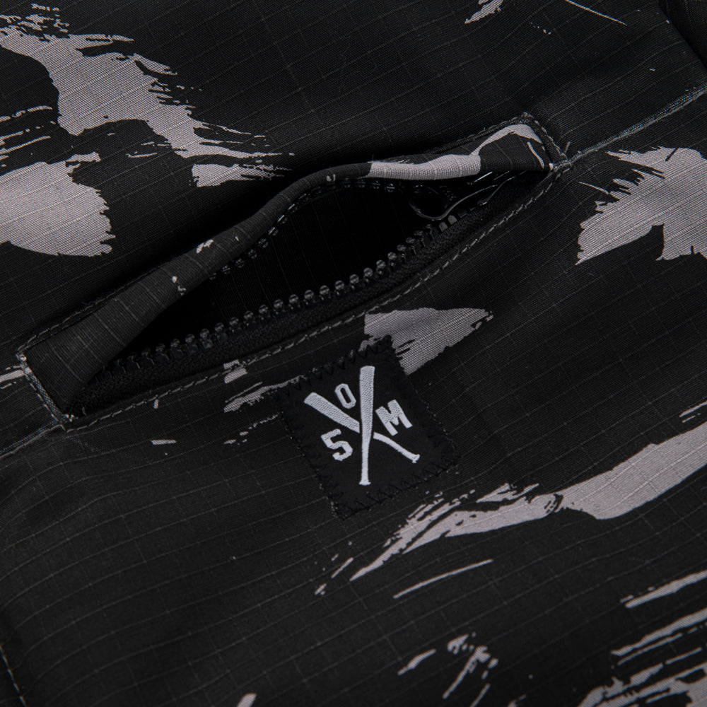 " RETROFUTURE BASIC " Puffer Jacket Black/Camo