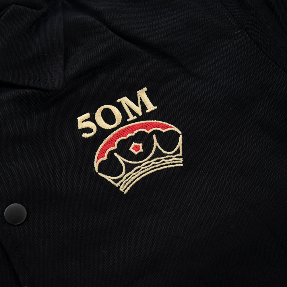 " GENTLEMAN CLUB " Coach Jacket Black