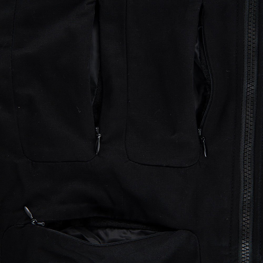 " RETROFUTURE HIDDEN CARGO " Jacket Canvas 3in1 Black