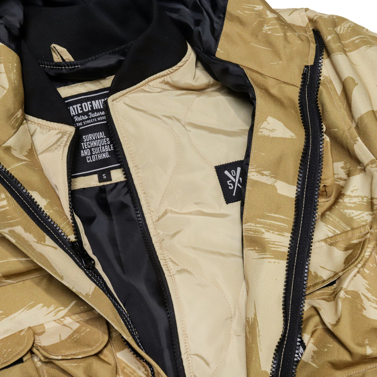 " RETROFUTURE CARGO " Cargo Jacket 3in1 Beige/Camo