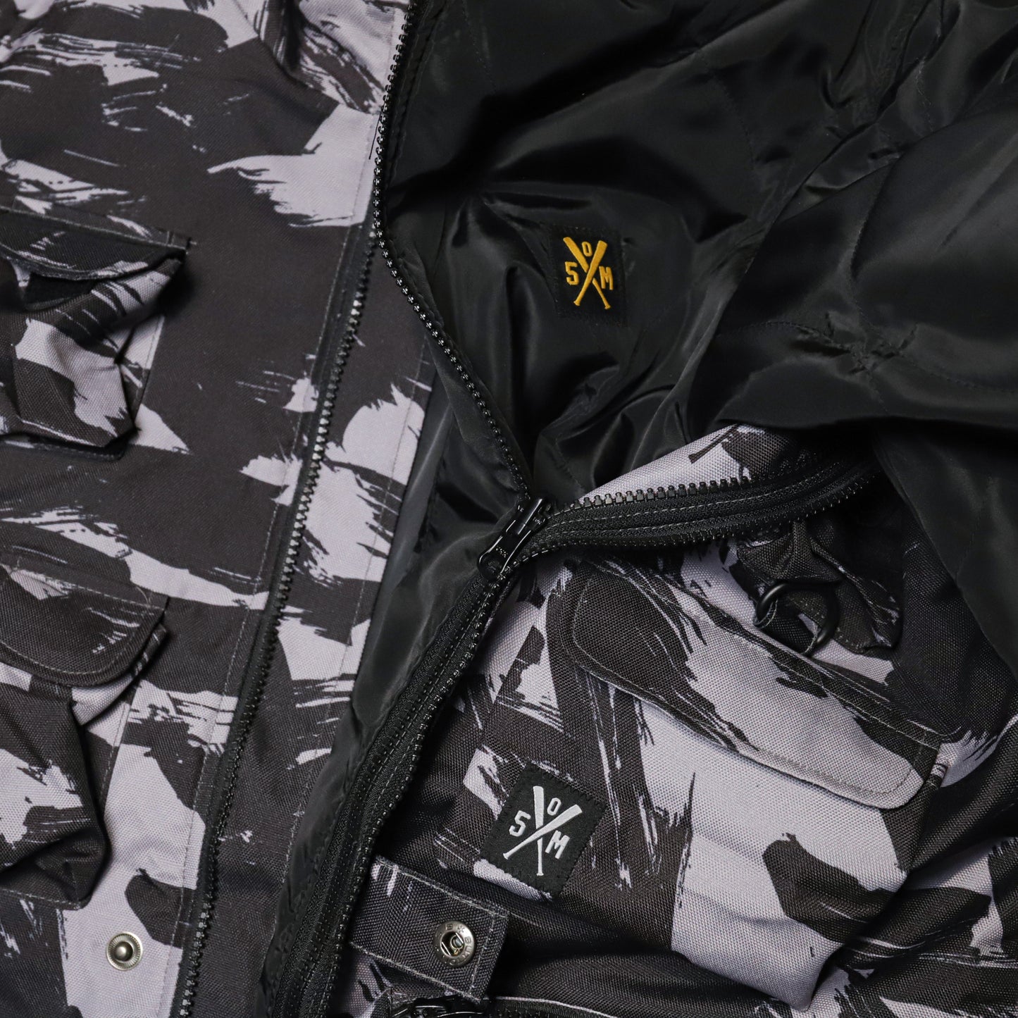 " RETROFUTURE CARGO " Cargo Jacket 3in1 Black/Camo