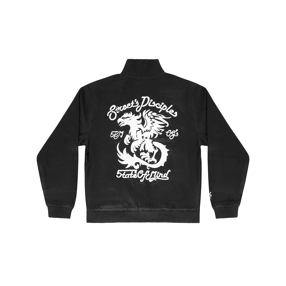 "STREET'S DISCIPLES" Bomber Jacket Black