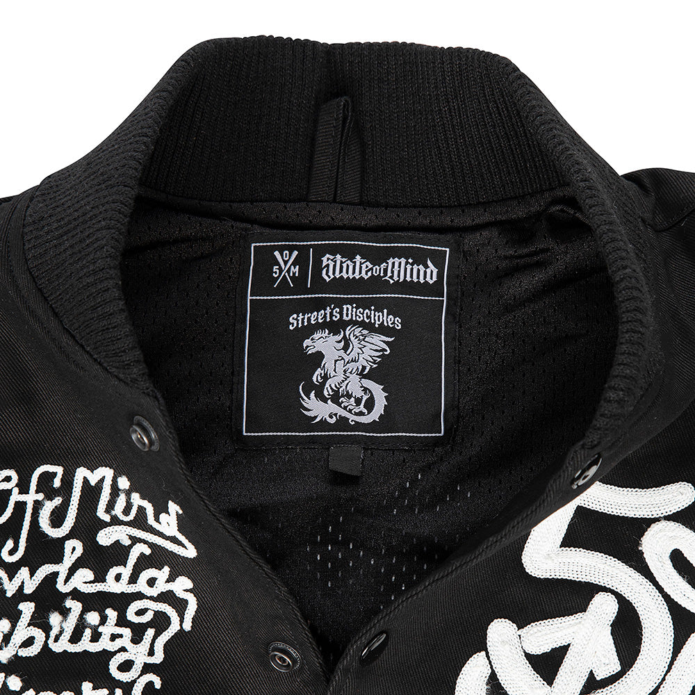 "STREET'S DISCIPLES" Bomber Jacket Black