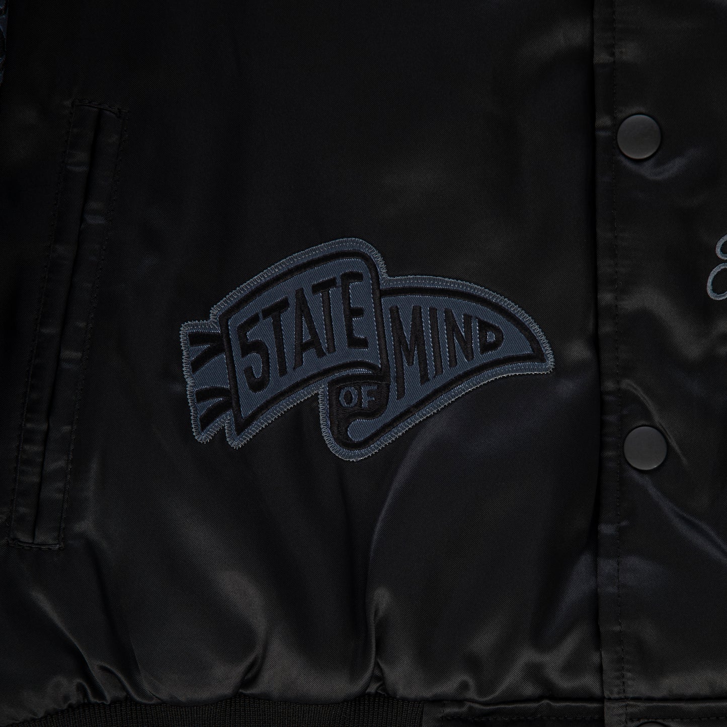"LONE WOLVES" Bomber Black