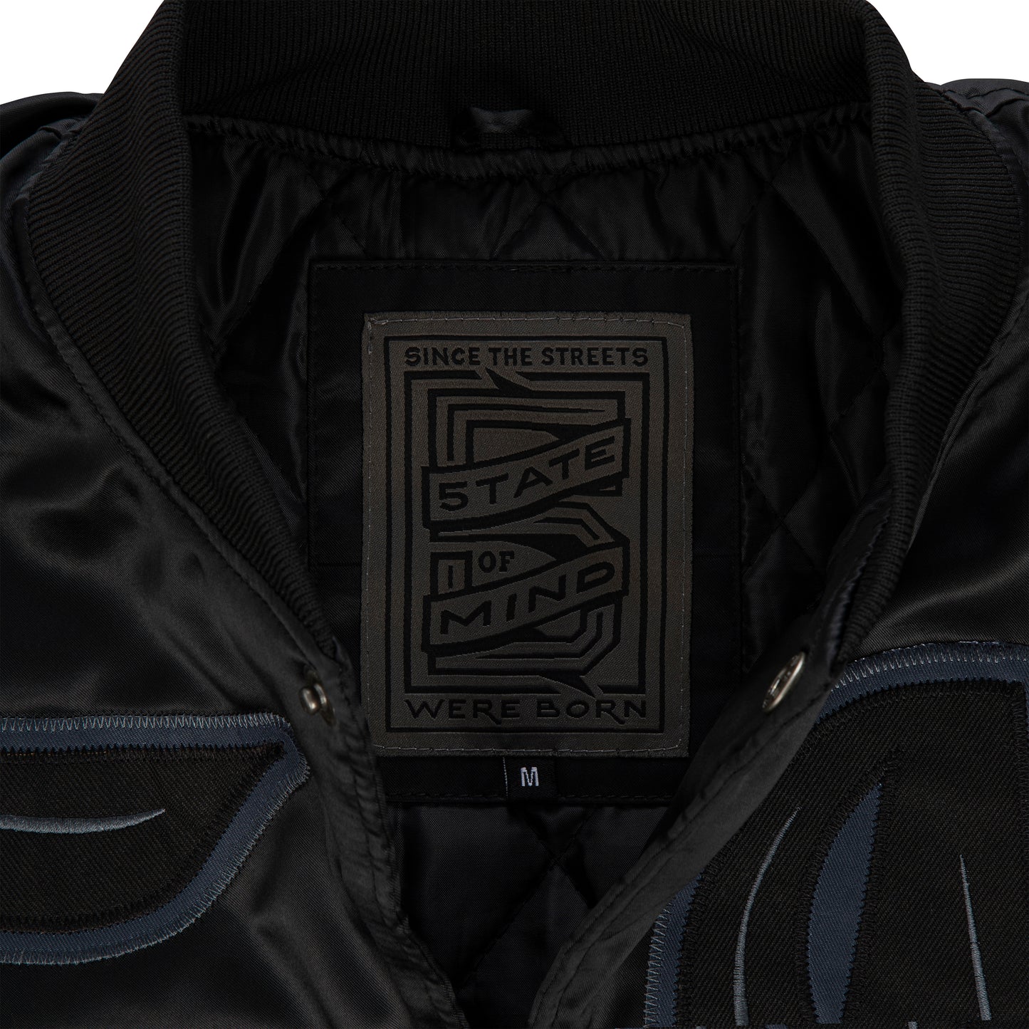 "LONE WOLVES" Bomber Black