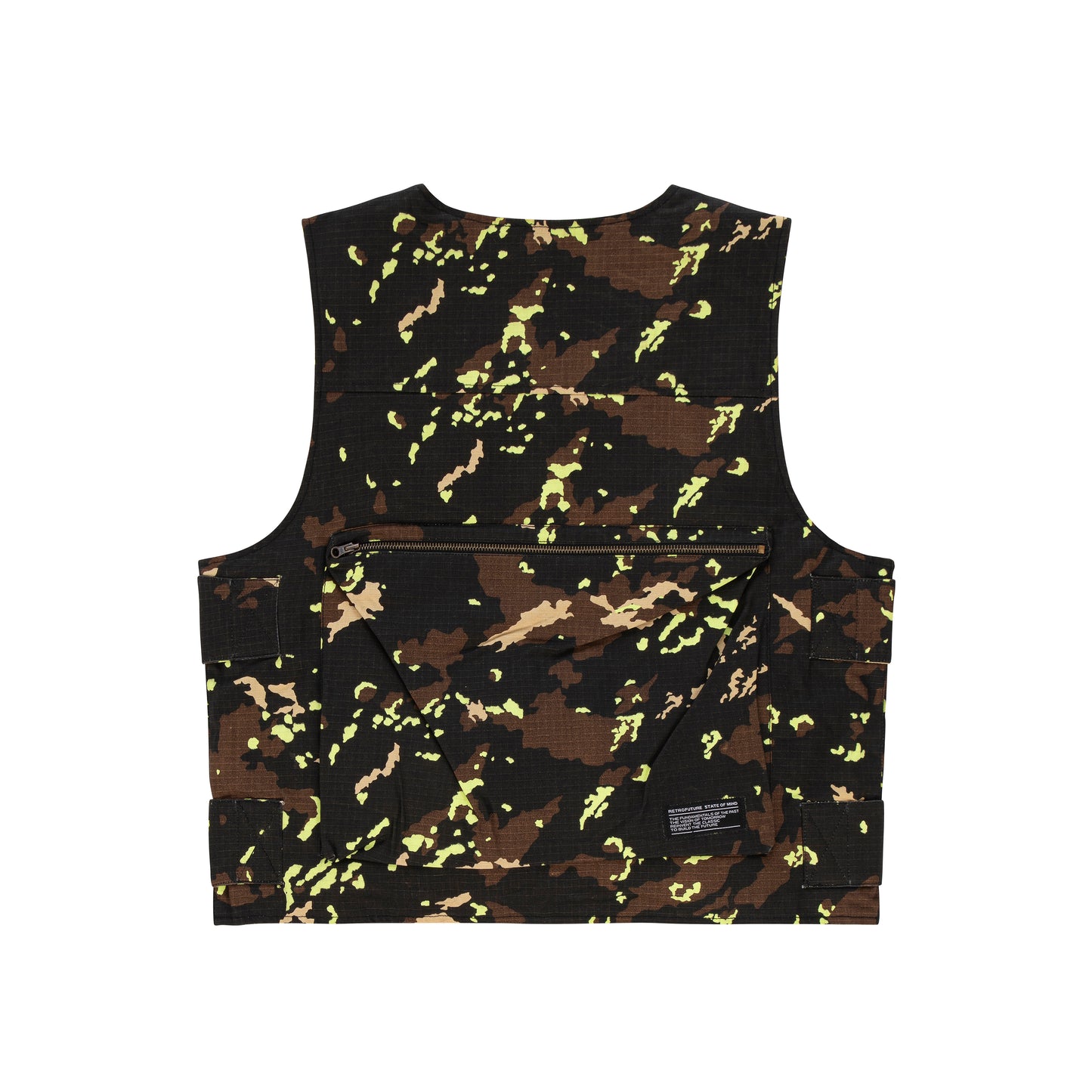 "RETROFUTURE" Cargo Bullet Proof Vest Acid Camo