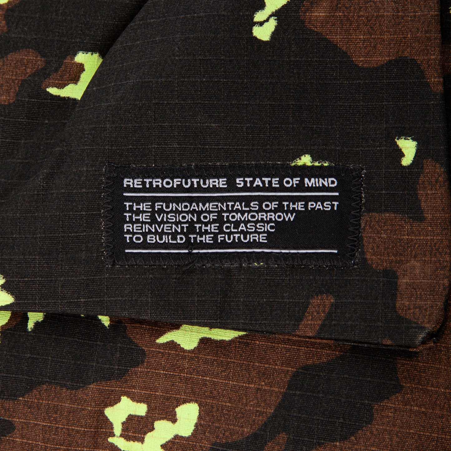 "RETROFUTURE" Cargo Bullet Proof Vest Acid Camo