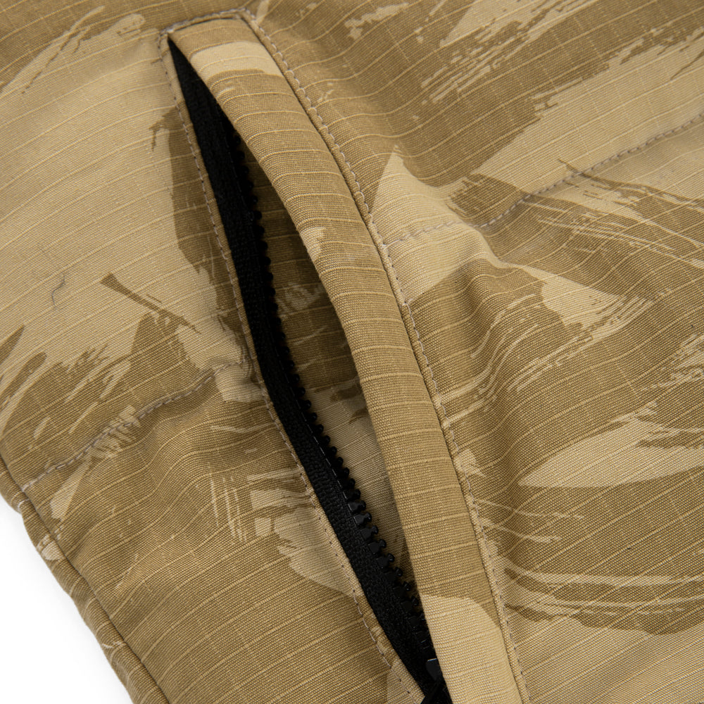 " RETROFUTURE BASIC " Puffer Rider Vest Beige/Camo