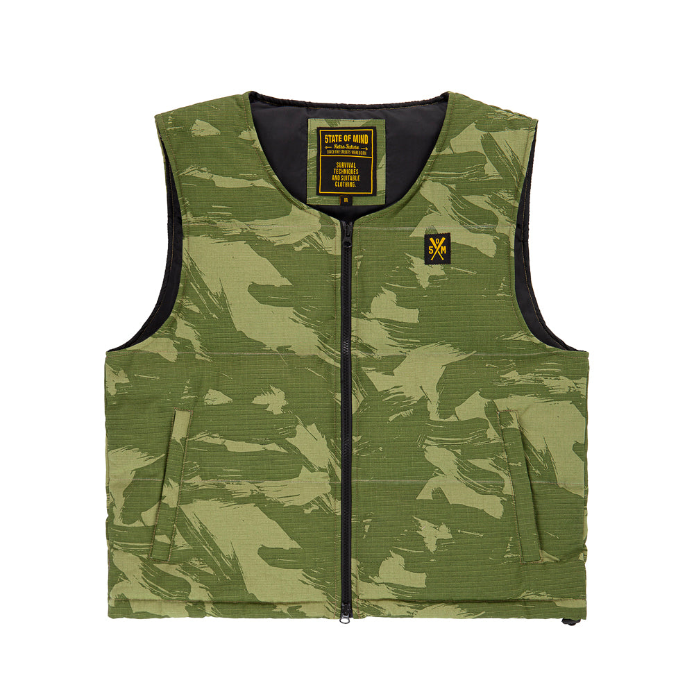 " RETROFUTURE BASIC " Puffer Rider Vest Camouflage