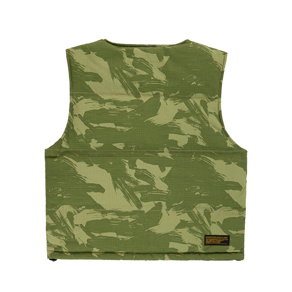 " RETROFUTURE BASIC " Puffer Rider Vest Camouflage