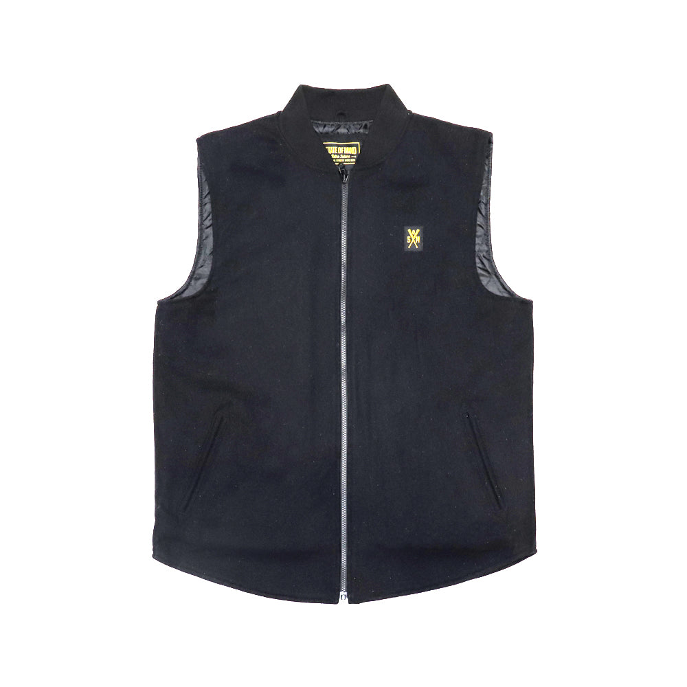 " RETROFUTURE HIDDEN CARGO " Wool Vest Black